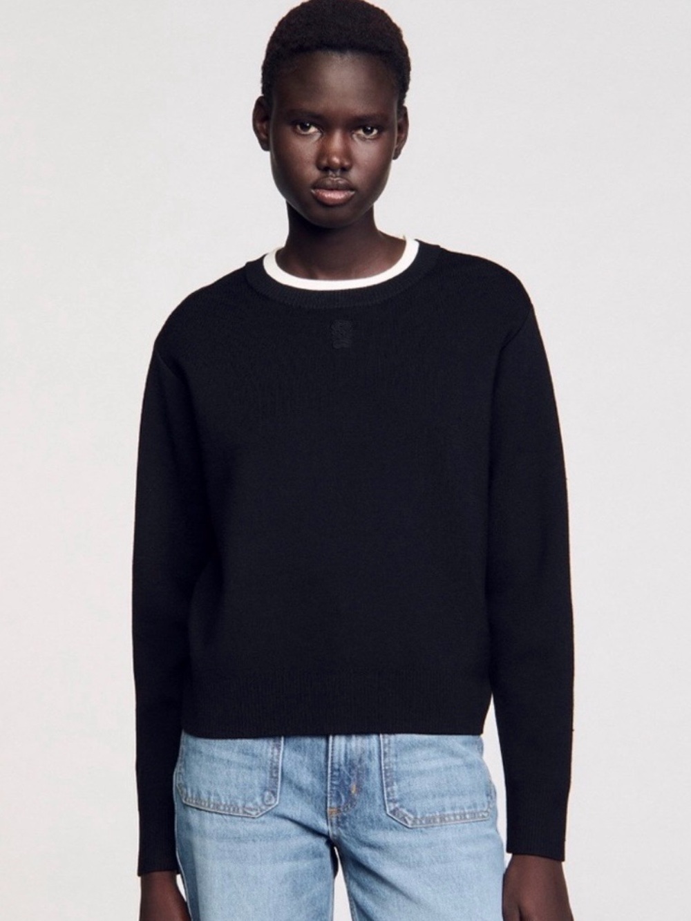 Sandro Wool-Blend Sweater size 1